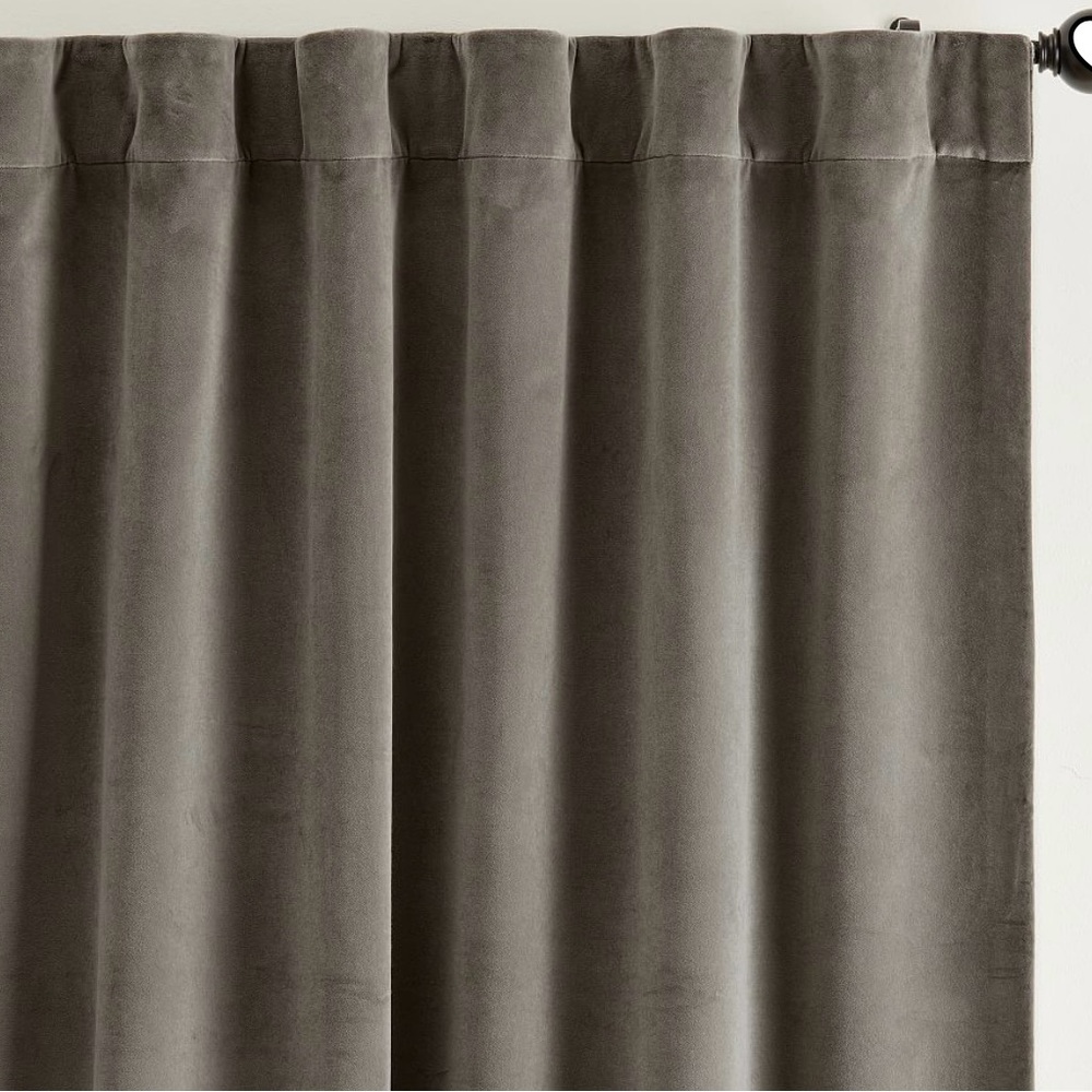 Pottery Barn Gray Drape Curtain Panels 50” x 108”